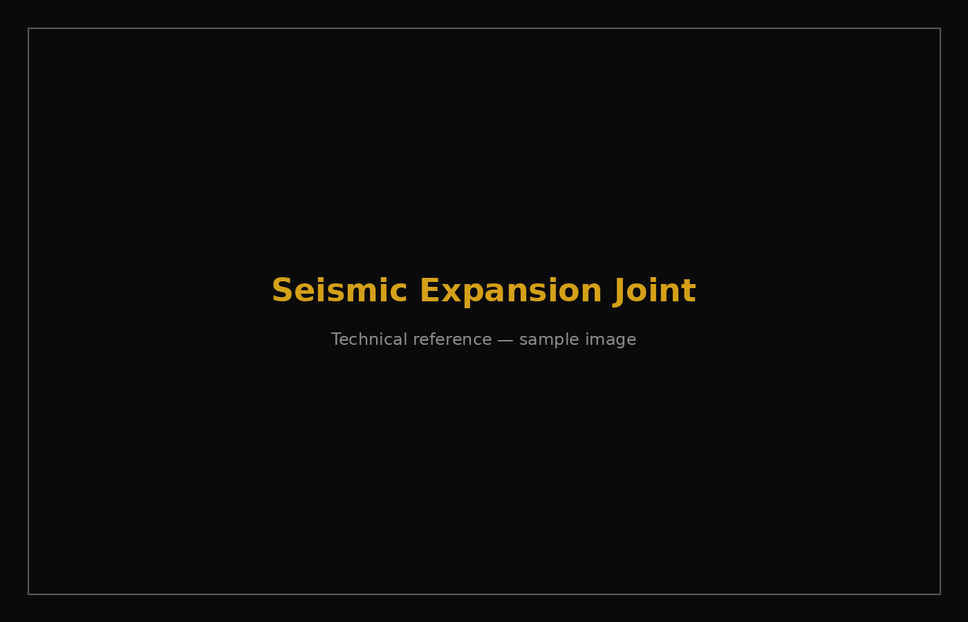 BCR seismic floor expansion joint — heavy duty, tile finish